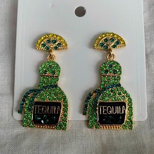 Tequila Bottle Gem earrings